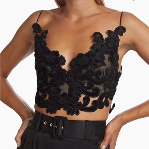 Zimmerman Sensory Velvet Crop Top AU size 2;US 6-8